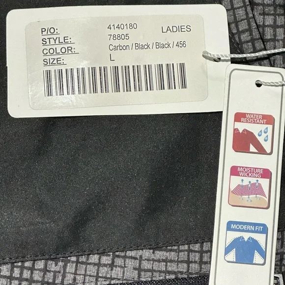 Women's Water-Resistant Jacket - Black - Picture 4 of 5